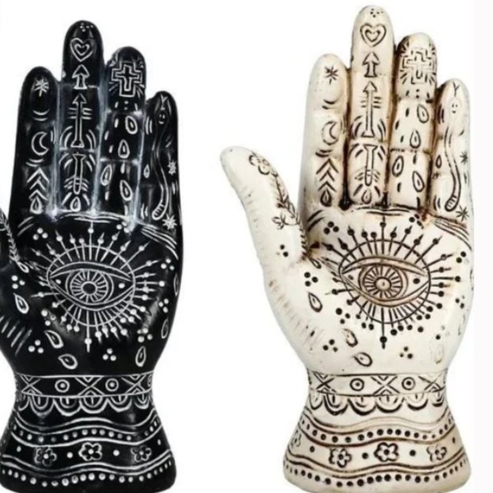 2 Pack~Small Gypsy Tarot Card Hamsa Hands All Season Decor~BEST SELLER! - Picture 2 of 3